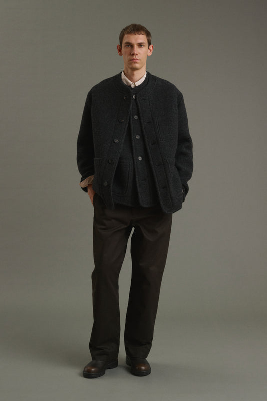 Veste Aliocha - Gris Anthracite - Laine - Homme