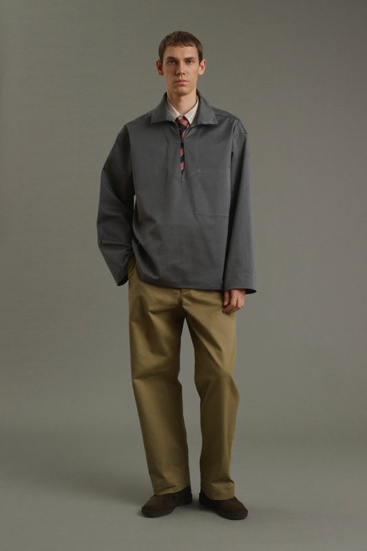 Vareuse Pierre - Gris Foncé - Coton - Homme