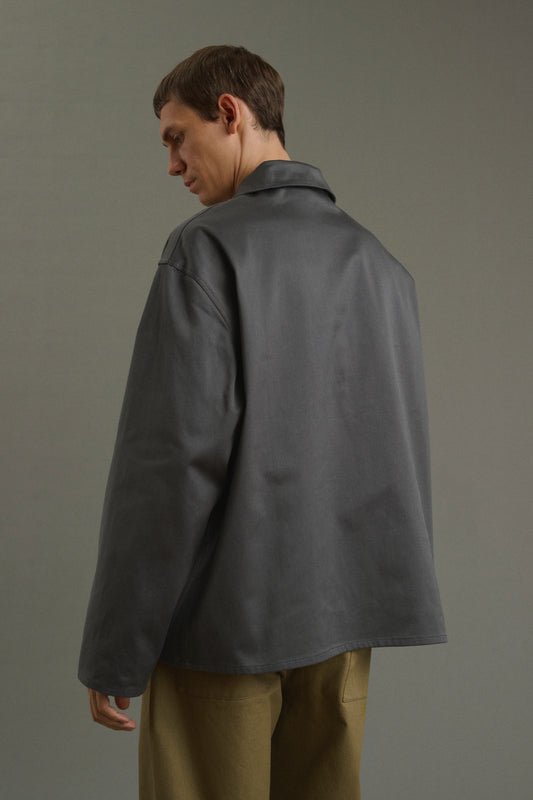 Vareuse Pierre - Gris Foncé - Coton - Homme