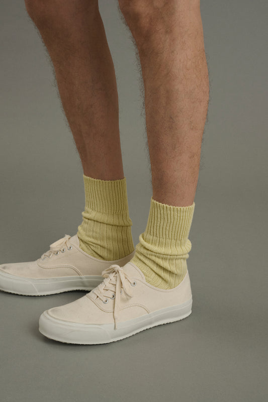 Socken Barth – Blassgelb – Baumwolle – Herren