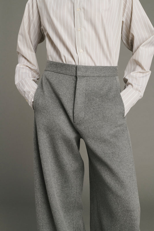 Hose Horatio – Hellgrau – Wolle – Damen
