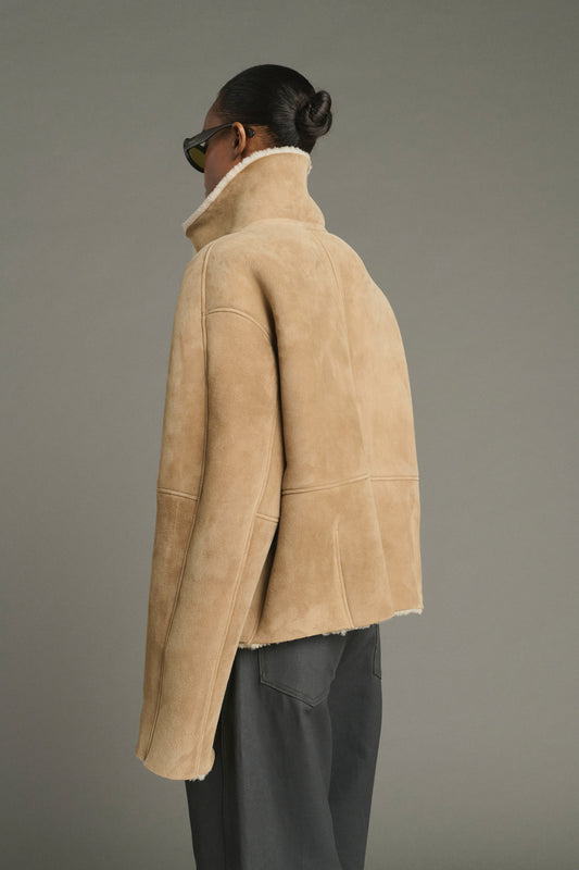 Manteau Kleber - Beige - Cuir - Femme