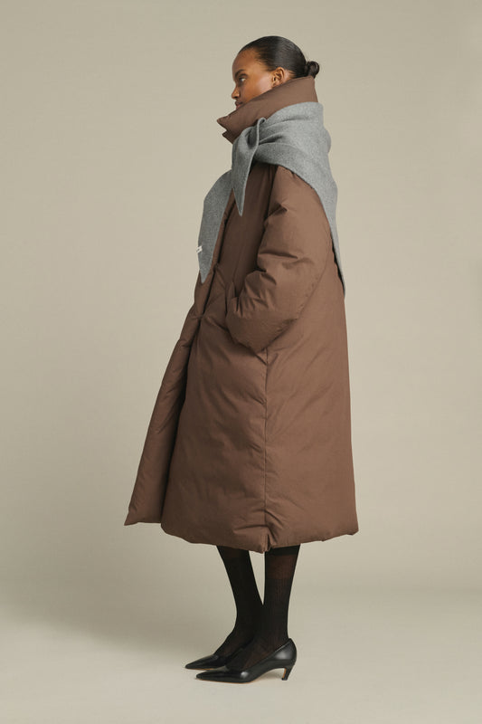 Cape Jamelia – Hellgrau – Wolle – Damen