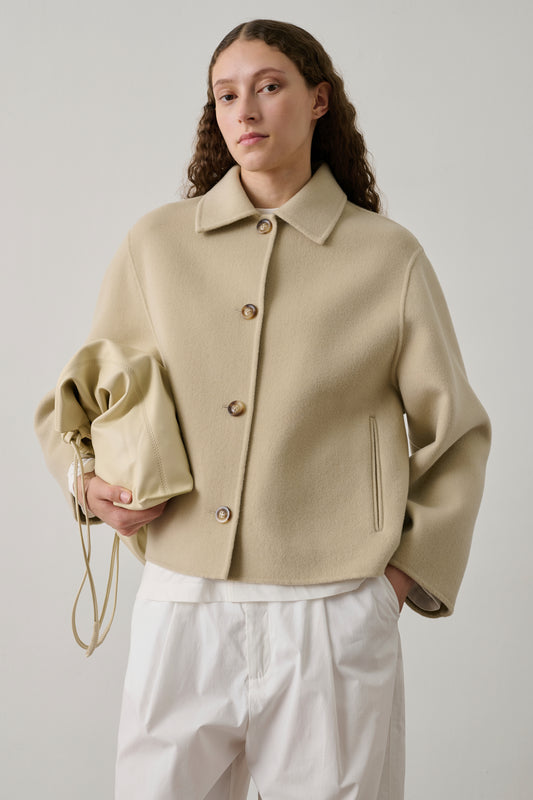 Manteau Gyoda - Craie - Double face - Femme