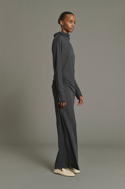 Kleid Lola - Anthrazitgrau - Baumwolle - Damen