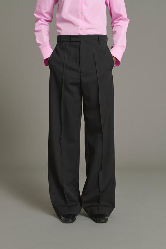 Pantalon Leo - Noir - Laine - Femme