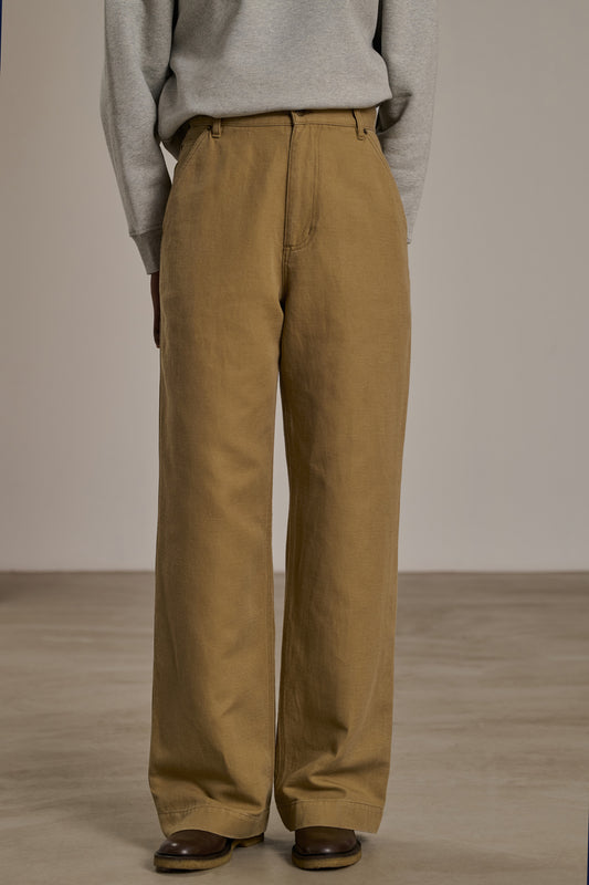 Pantalon Carl - Beige - Coton - Femme