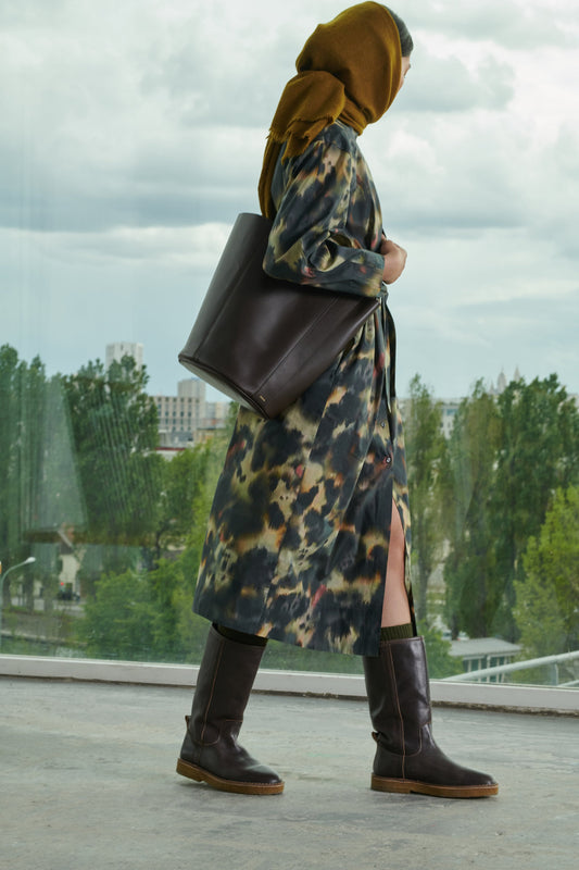 KLEID VEENA MULTICO ANTHRAZIT