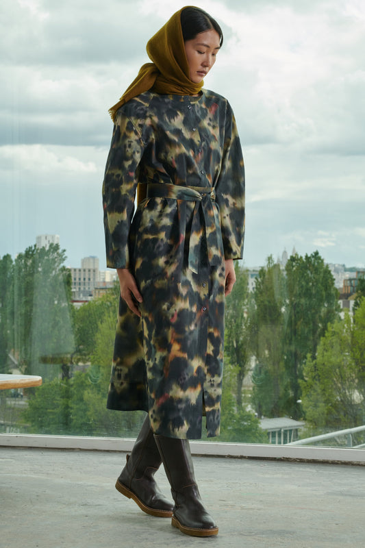 KLEID VEENA MULTICO ANTHRAZIT