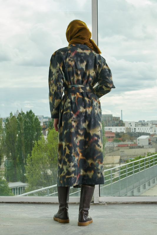 KLEID VEENA MULTICO ANTHRAZIT