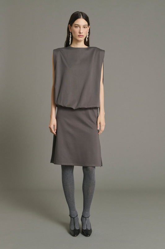 Kleid Jolene - Schiefer - Baumwolle - Damen