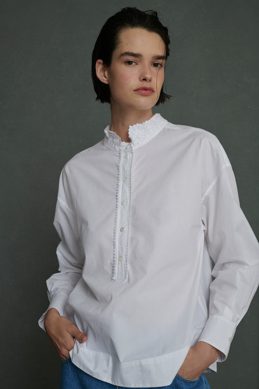 Chemise Poeme - Blanc - Coton - Femme
