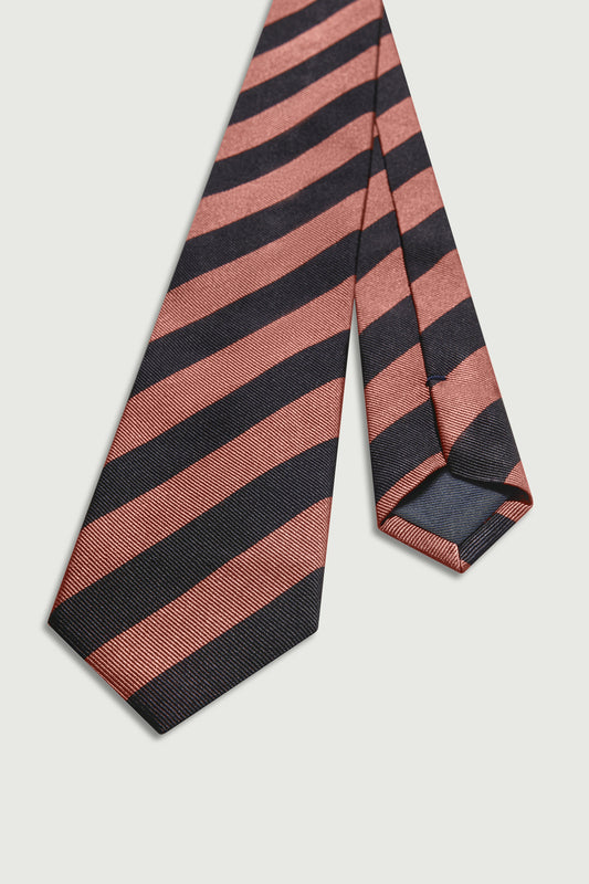 Luigi Tie - Black/Pink - Silk - Men