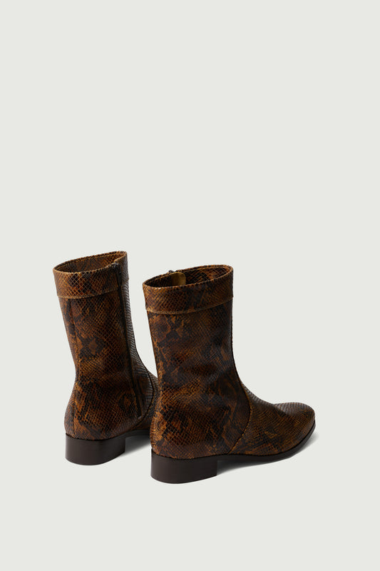 Stiefeletten Écaille - Python - Leder - Damen
