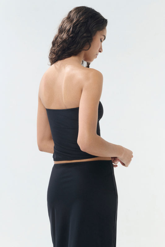 Il Top Bandeau - Schwarz/Braun - Damen