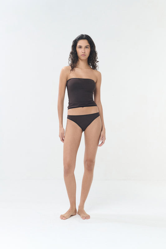 Il Top Bandeau - Schwarz/Braun - Damen
