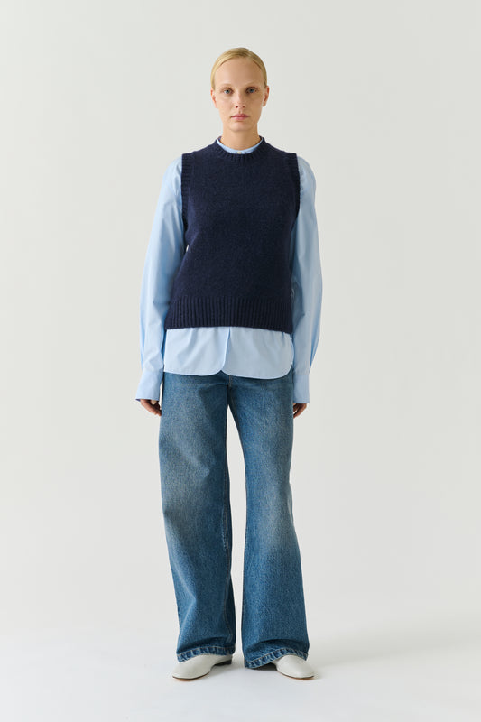 Pull Namaste - Navy - Laine - Femme