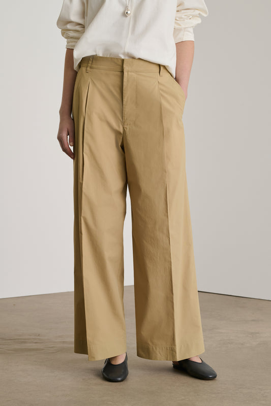 Hose Devy - Dunkles Beige - Baumwolle - Damen