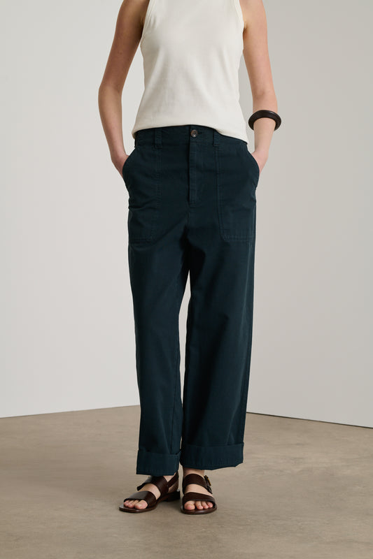 Pantalon Darryl - Ardoise Foncée - Coton - Femme