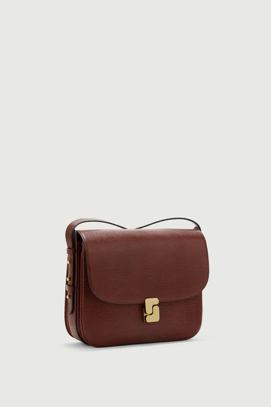 Tasche Bellissima Maxi - Cognac - Leder - Damen