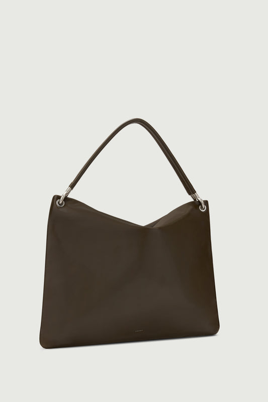 Gia Tote Bag - Khaki - Leather - Women