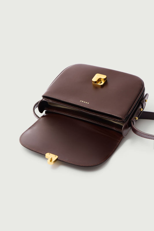 Tasche Bellissima Mini - Schokolade - Leder - Damen