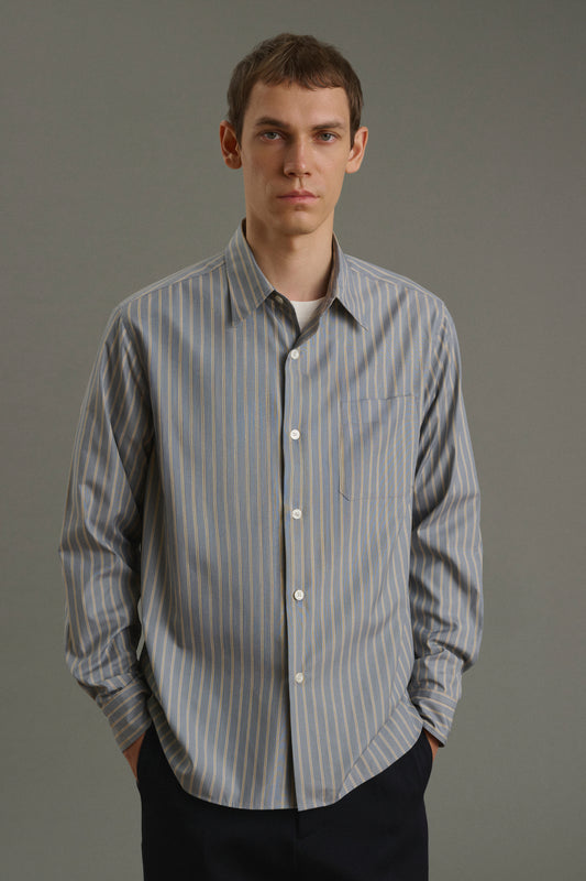 Chemise Glenn - Anthracite/Bronze - Coton - Homme