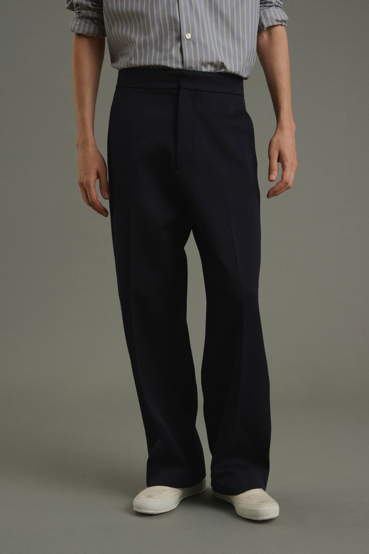 Pantalon Antonin - Dark Navy - Laine - Homme