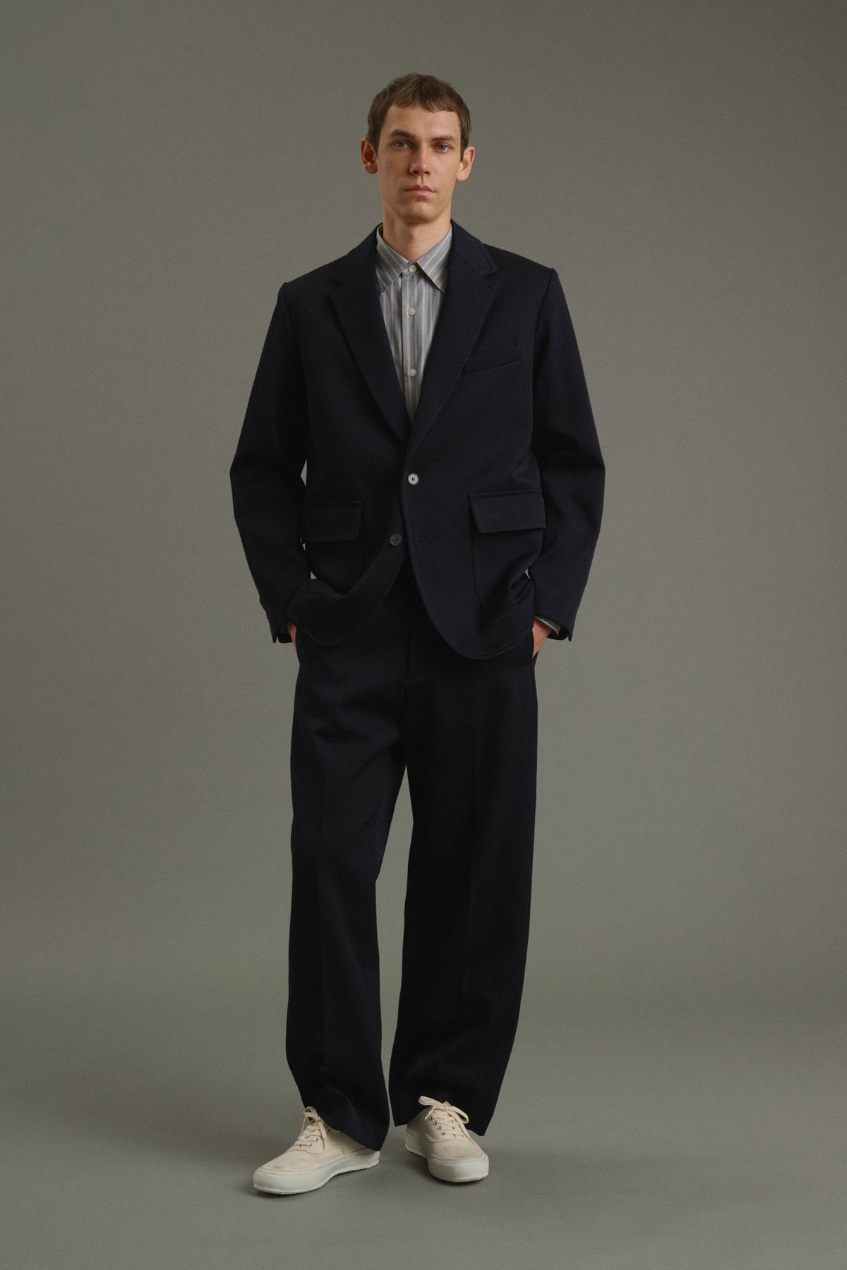 Jacket Clement - Dark Navy - Wool - Men vue 4