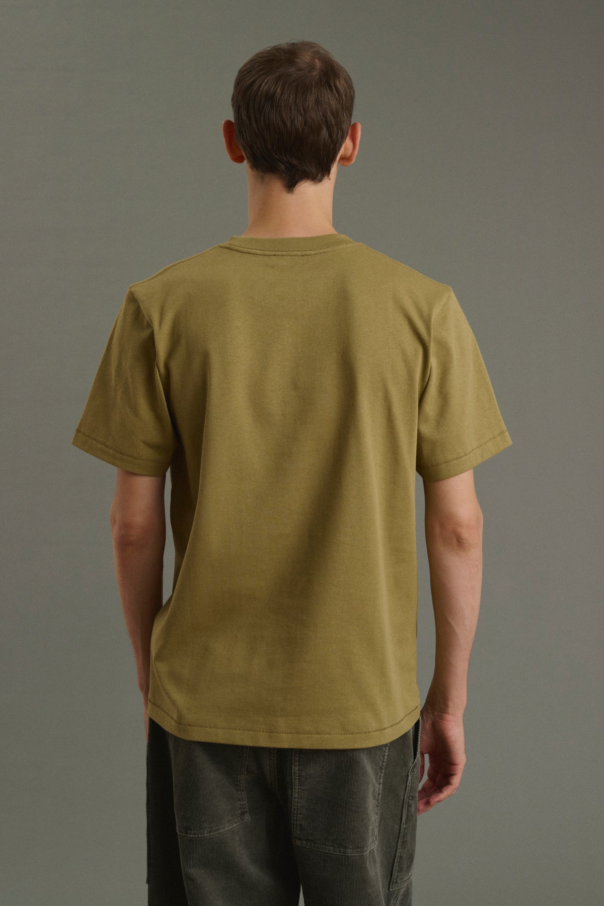 T-Shirt Owen - Helles Khaki - Baumwolle - Herren vue 4
