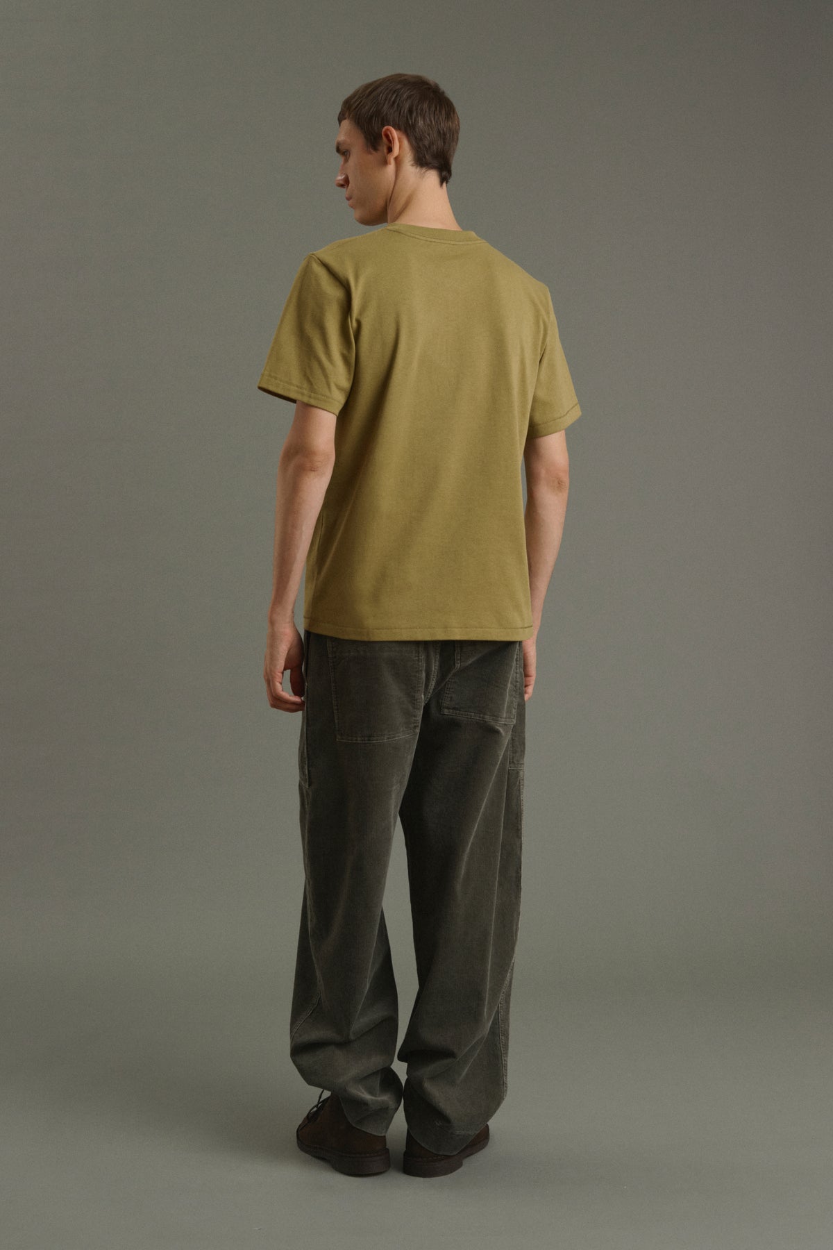 T-Shirt Owen - Helles Khaki - Baumwolle - Herren