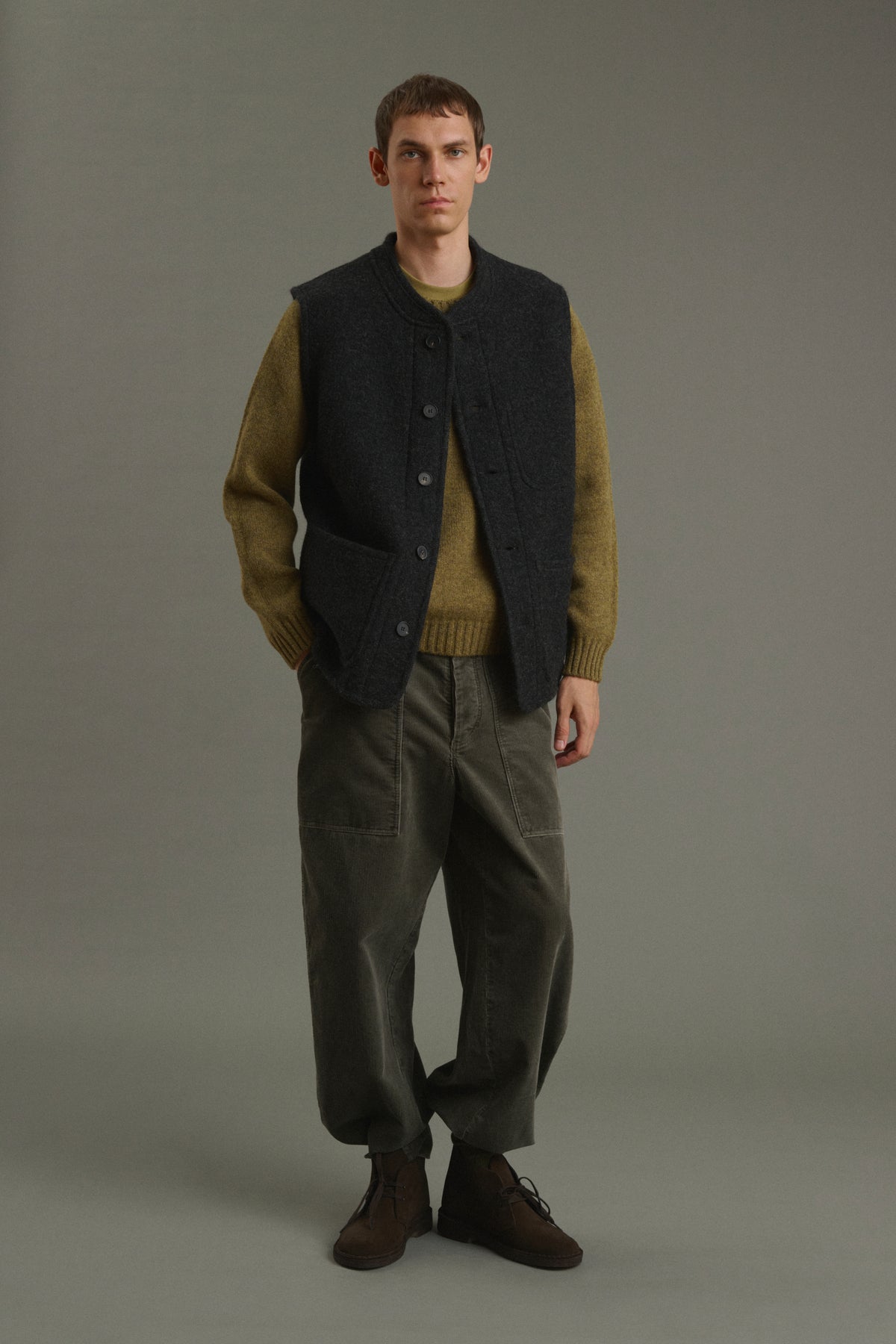 Jacke Samuel - Anthrazitgrau - Wolle - Herren