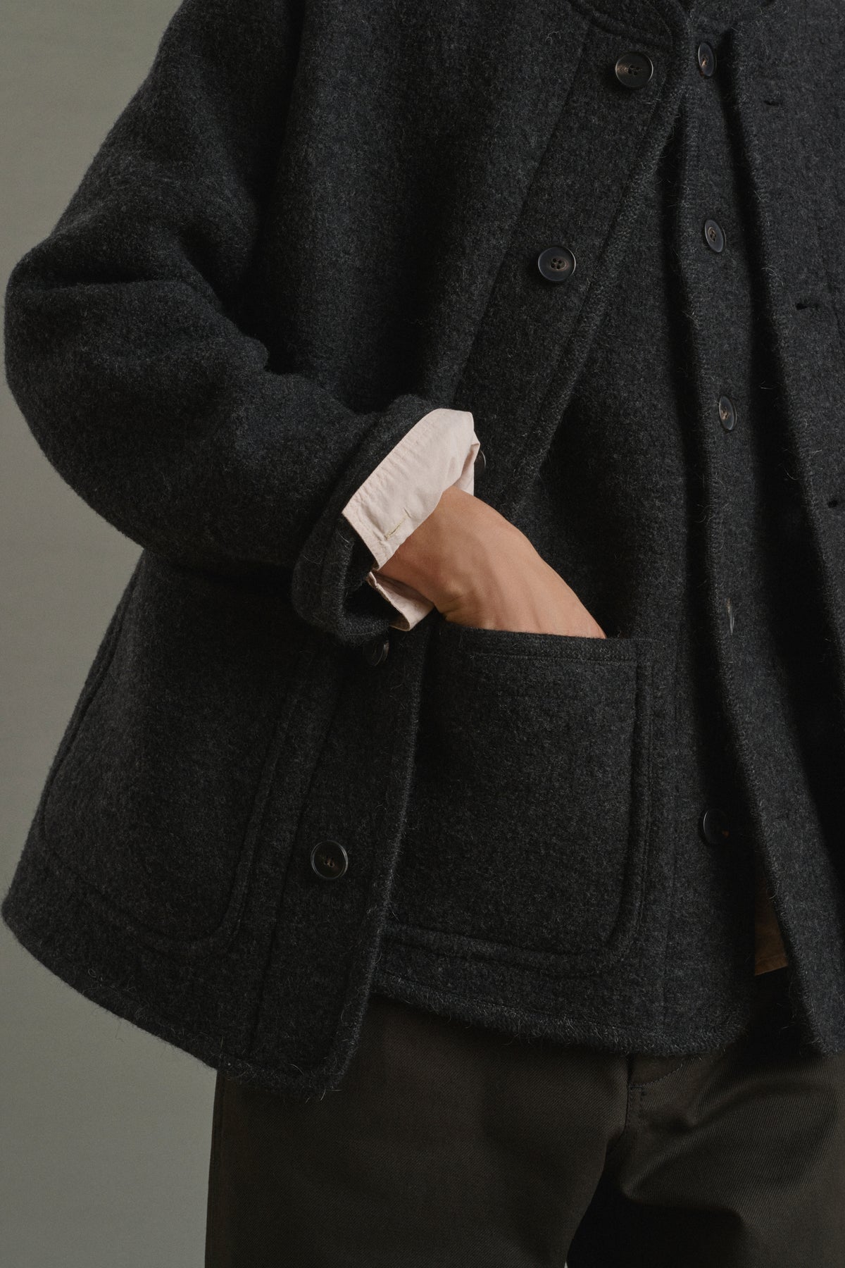 Veste Aliocha - Gris Anthracite - Laine - Homme vue 6