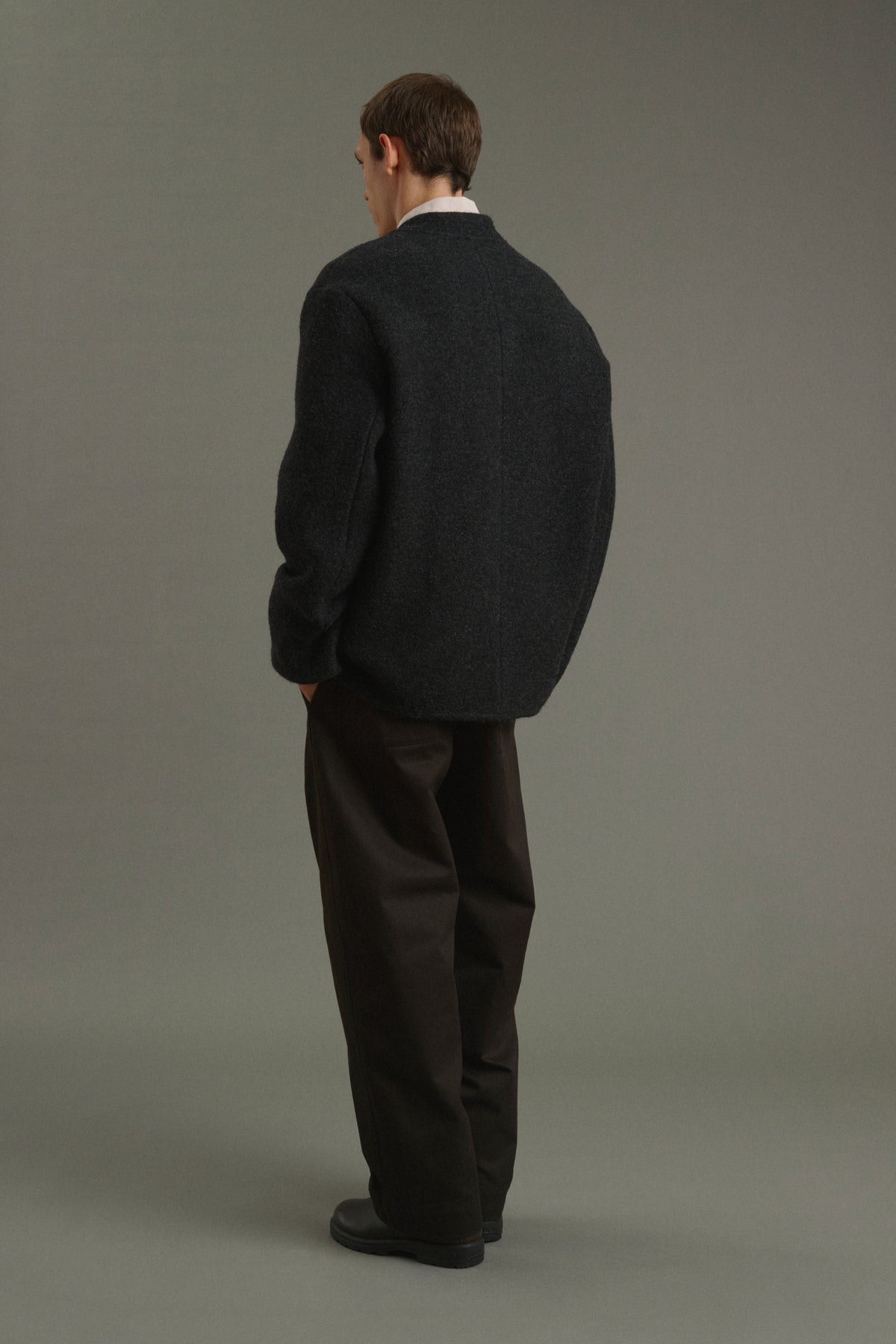 Veste Aliocha - Gris Anthracite - Laine - Homme