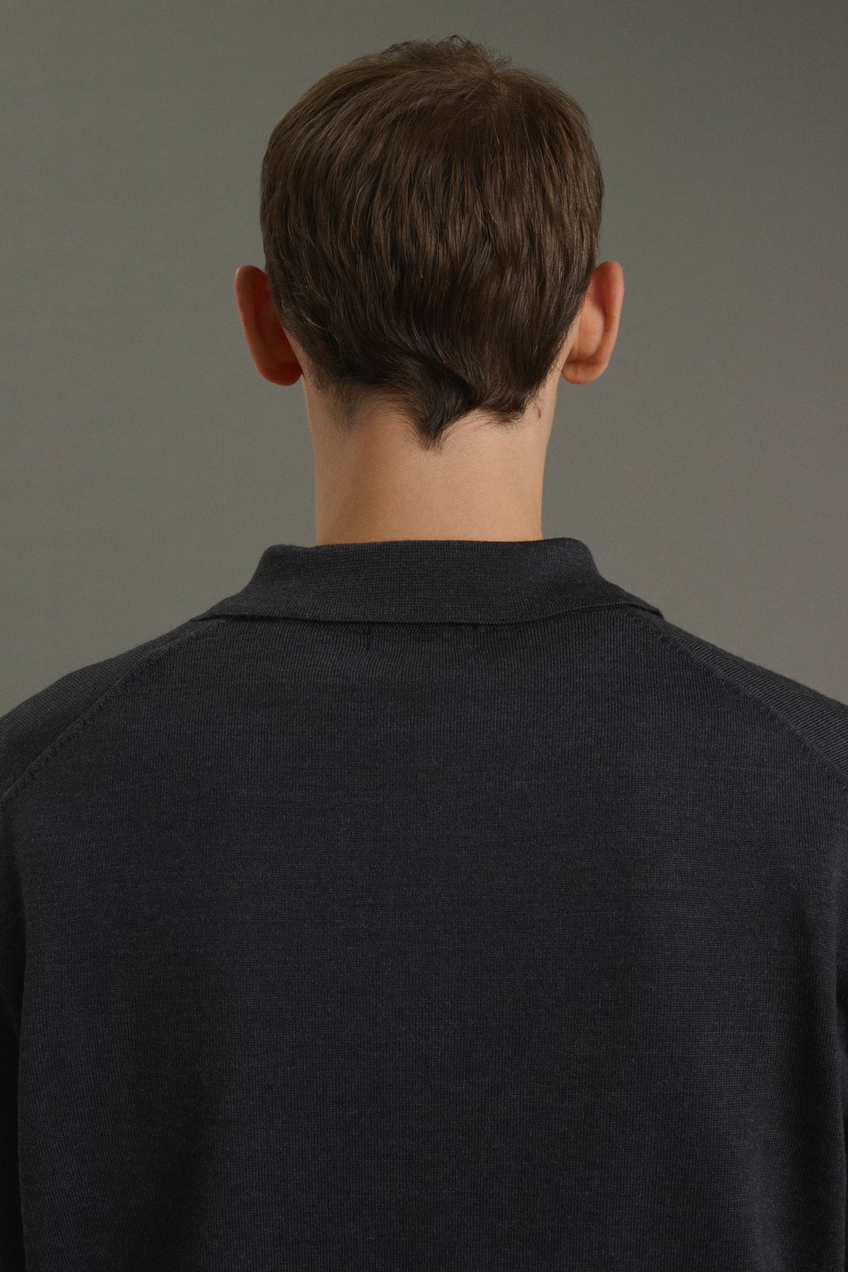 Pull Etienne - Gris Anthracite - Laine Mérinos - Homme