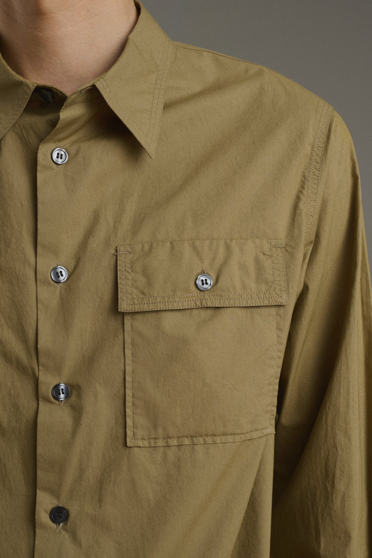 Hemd Isaac - Beige - Baumwolle - Herren vue 6
