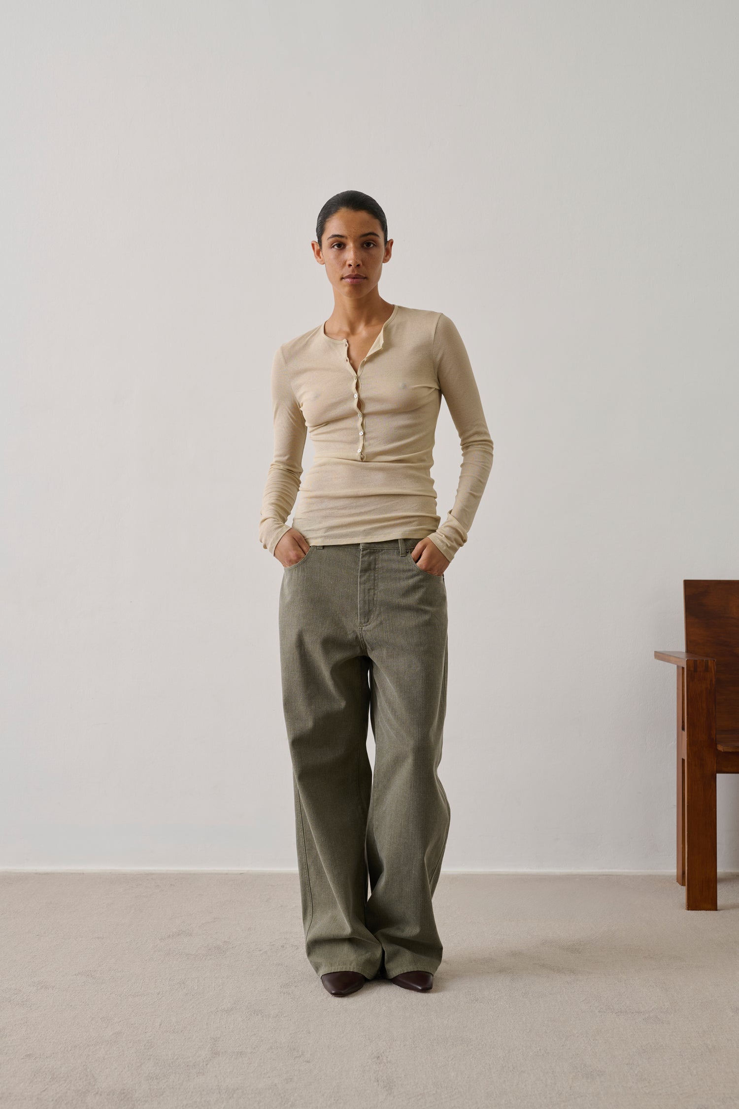 Hose Hunter - Khaki - Baumwolle - Damen