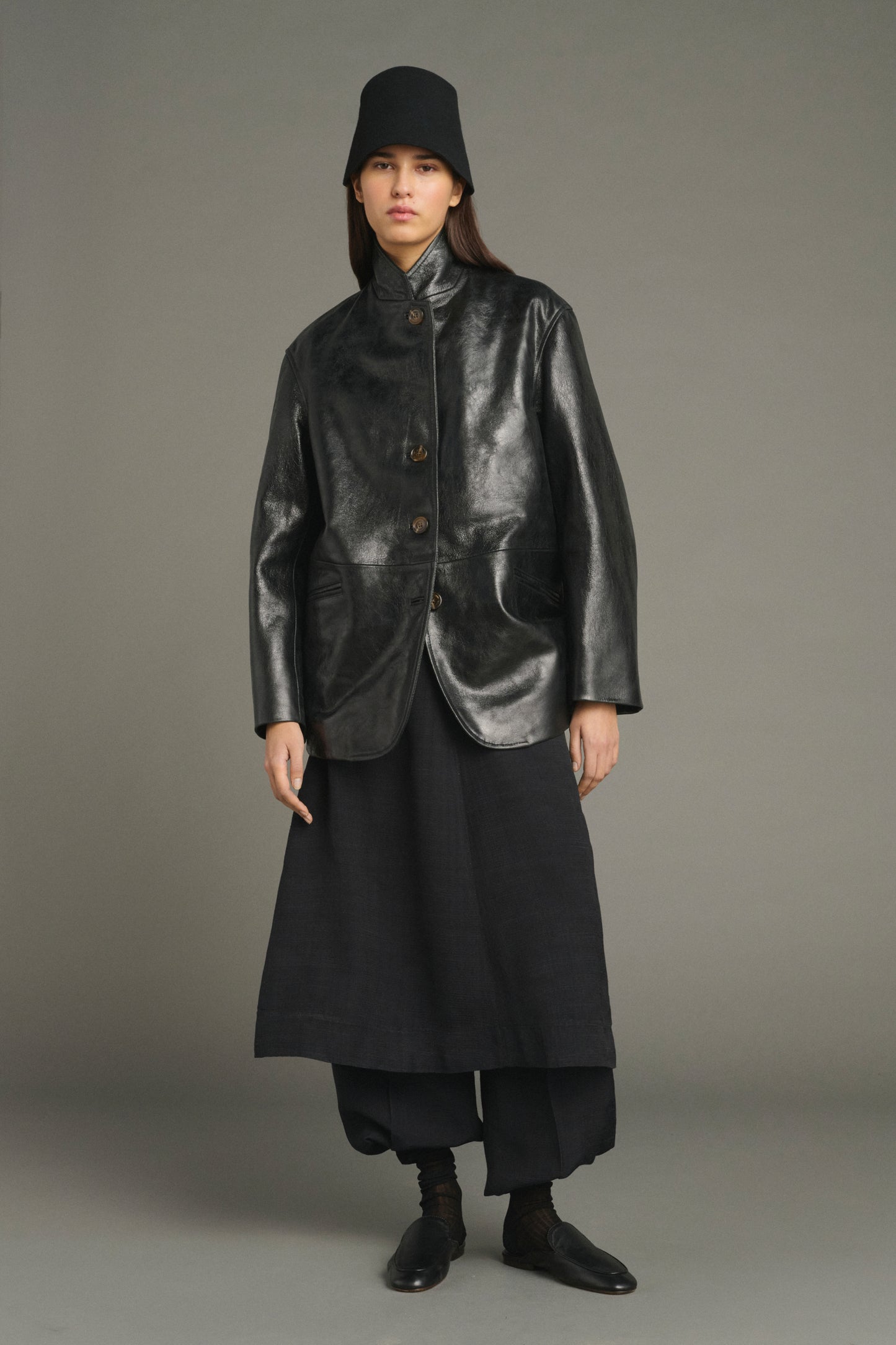 Jacke Luciano - Schwarz - Leder - Damen