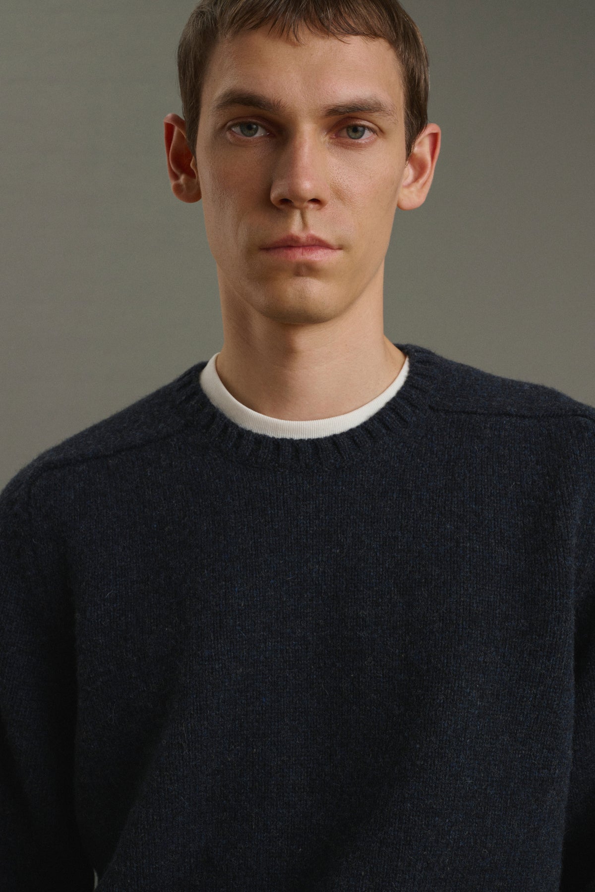 Pull Isamu - Navy Chiné - Laine - Homme vue 5