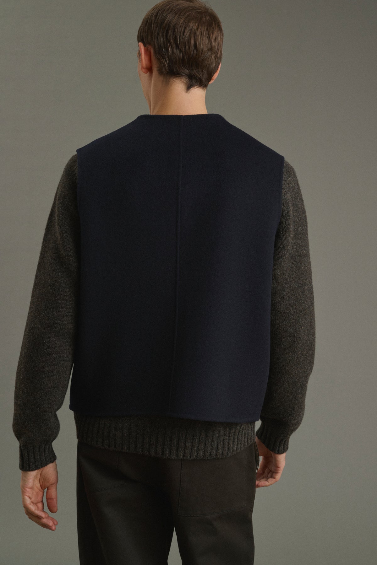 Jacke Romain - Dunkles Marineblau - Doubleface - Herren vue 2
