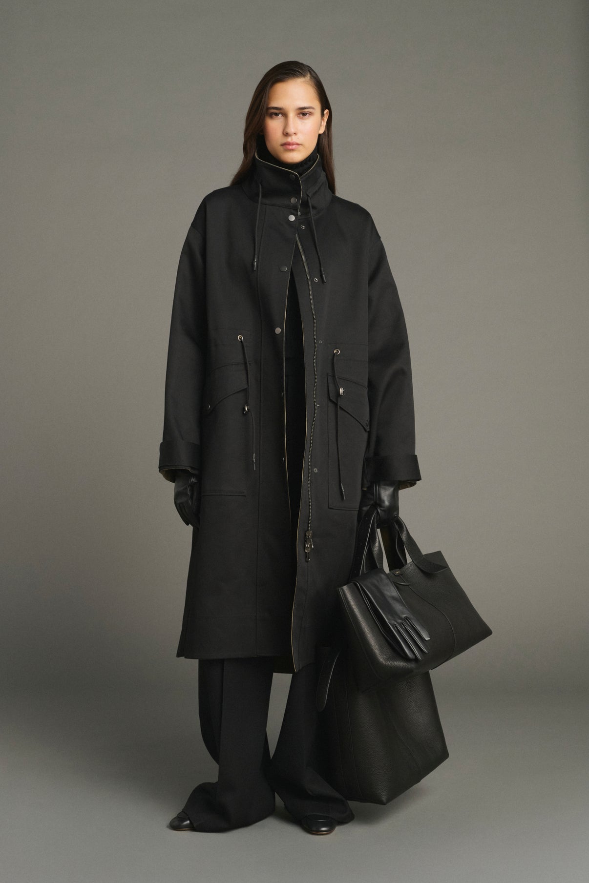 Sac Suave - Noir Cuir Grainé Baguette - Soeur vue 3