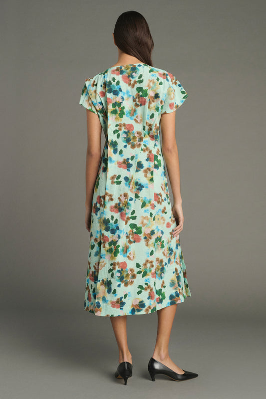 Kleid Jade - Türkis - Seide - Damen