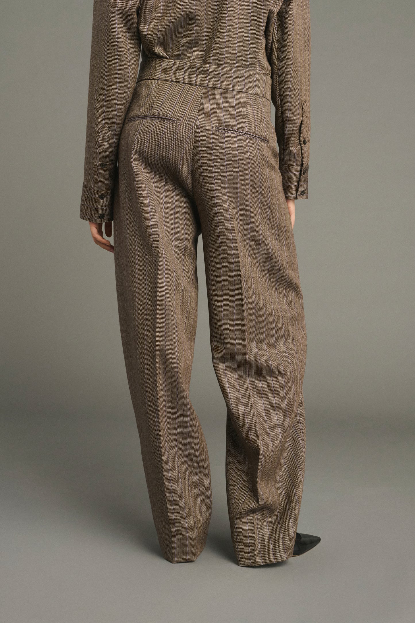 Hose Jocelyn – Braun/Malve – Wolle – Damen