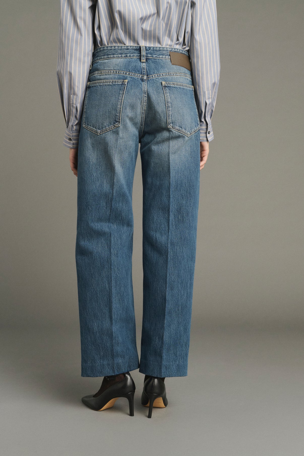 Jean Jerry - Denim Bleu Délavé - Coton - Femme vue 3
