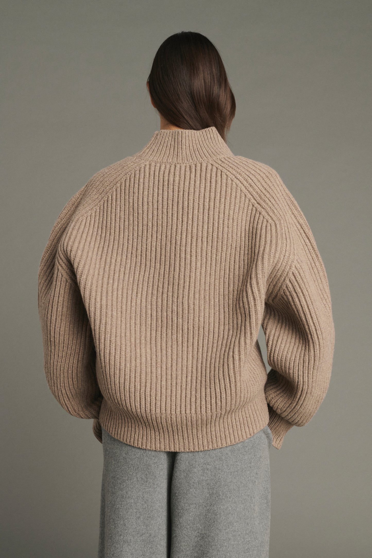 Pullover Flamand - Beige Chiné - Merino Wool - Women