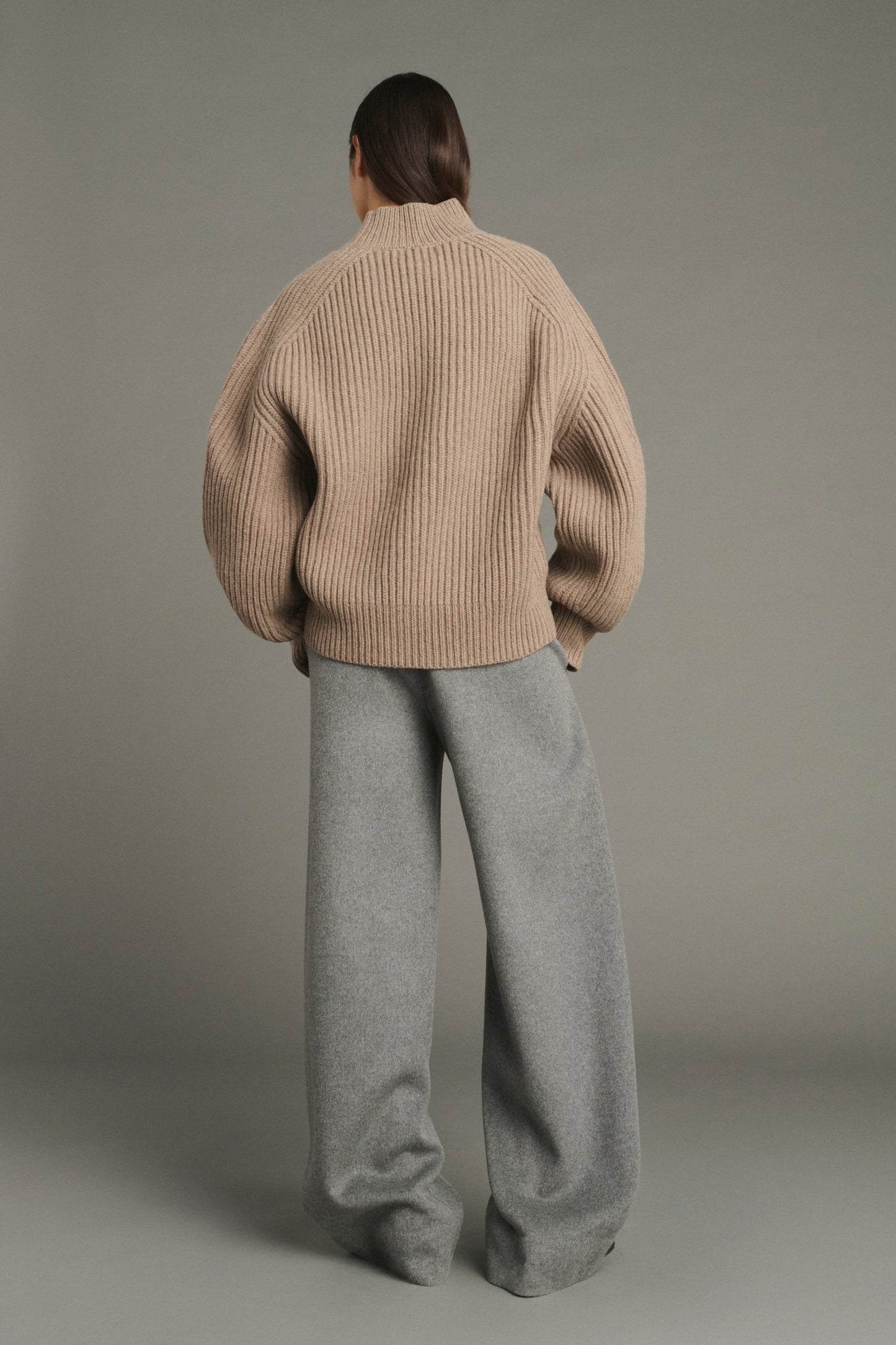 Pullover Flamand - Beige Chiné - Merino Wool - Women