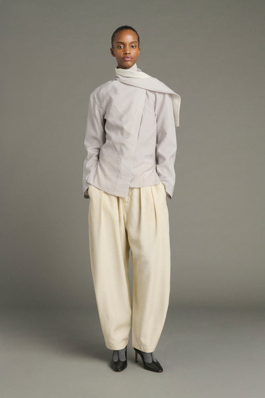 Bluse Leonore – Parmagrau – Damen