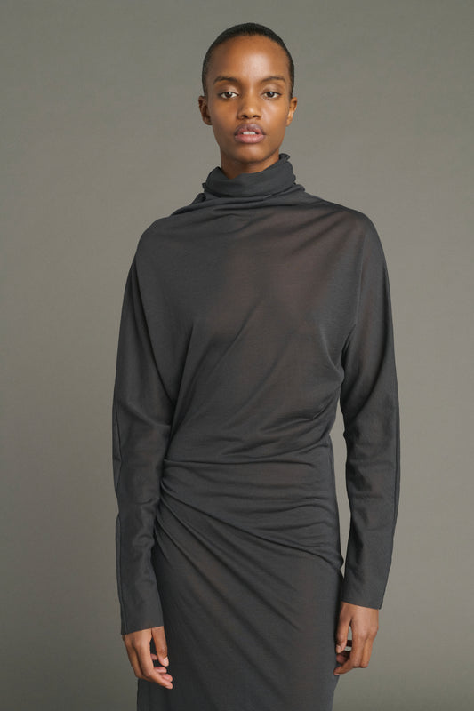 Kleid Lola - Anthrazitgrau - Baumwolle - Damen