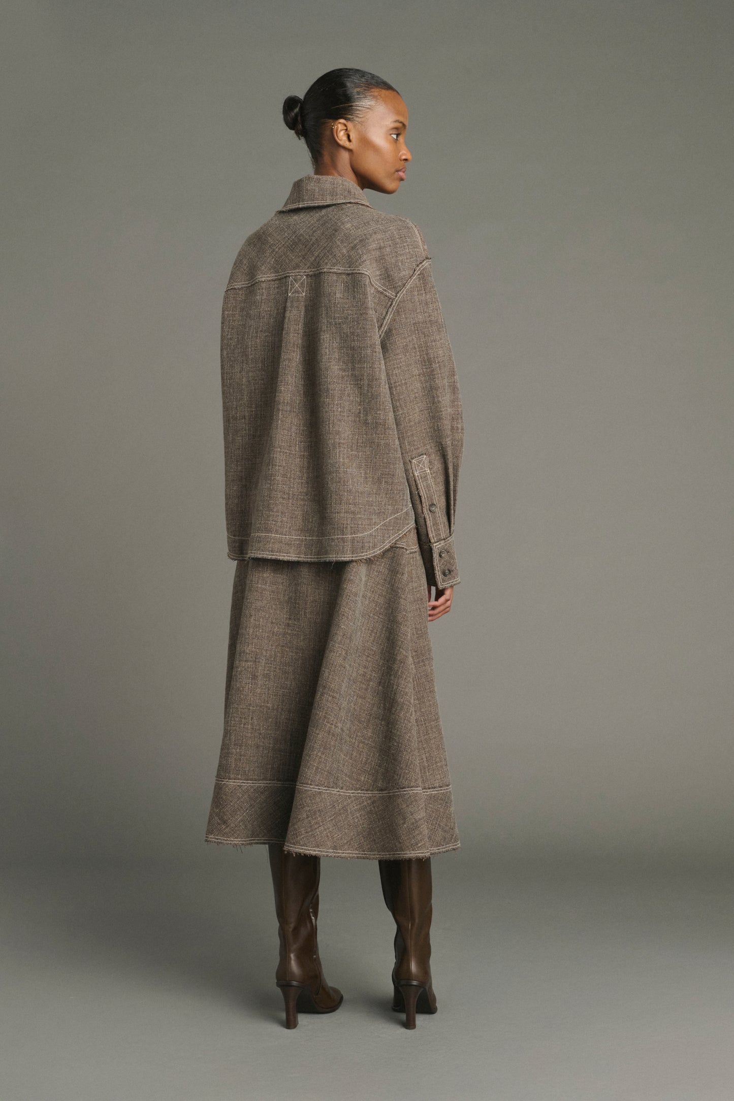Janelle skirt - Brown Marl - Women