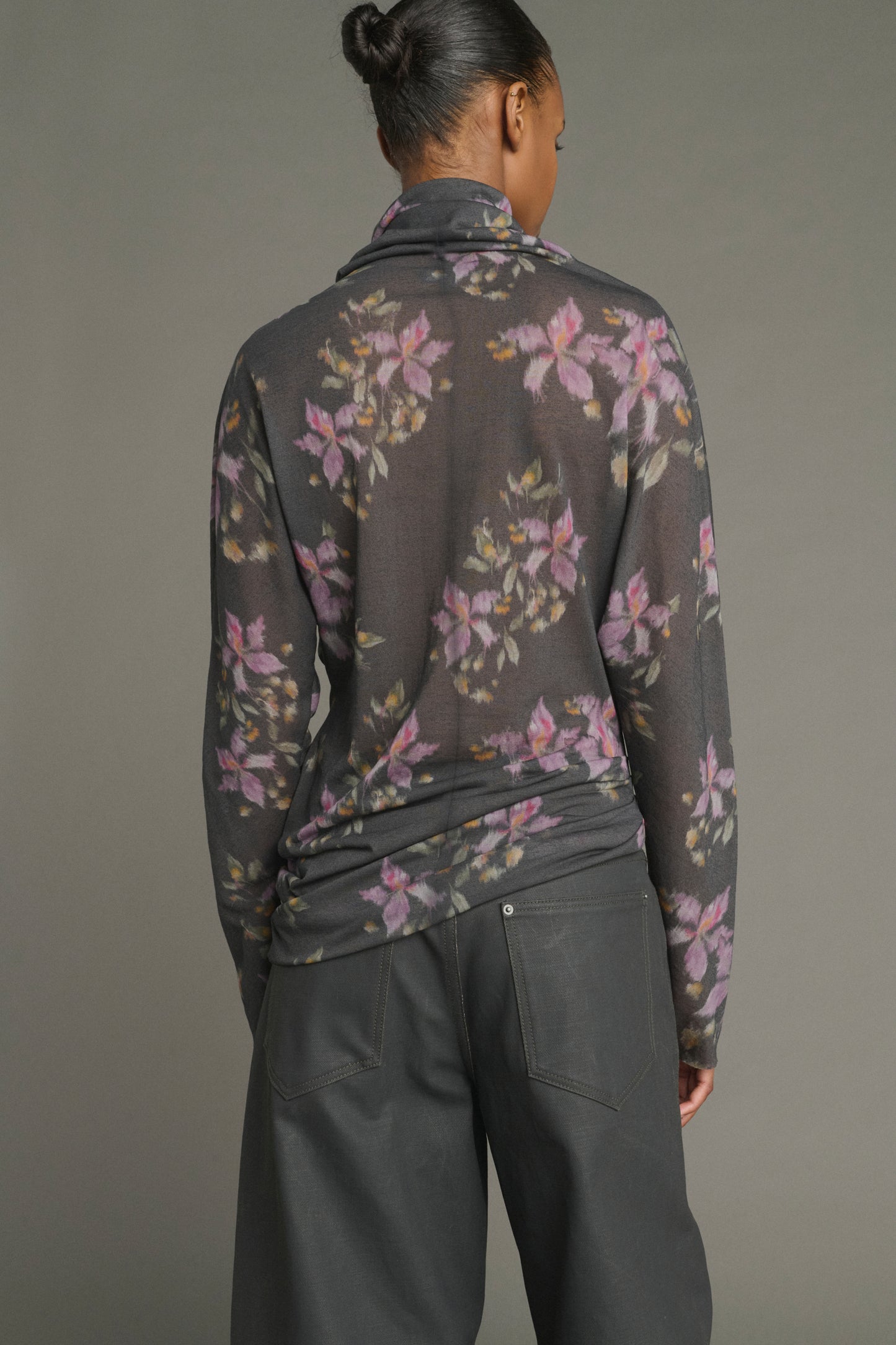 Tee-Shirt Lisia - Anthracite/Violet - Coton - Femme